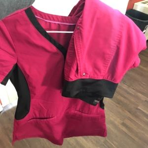 Womens size small scrub set healing hands